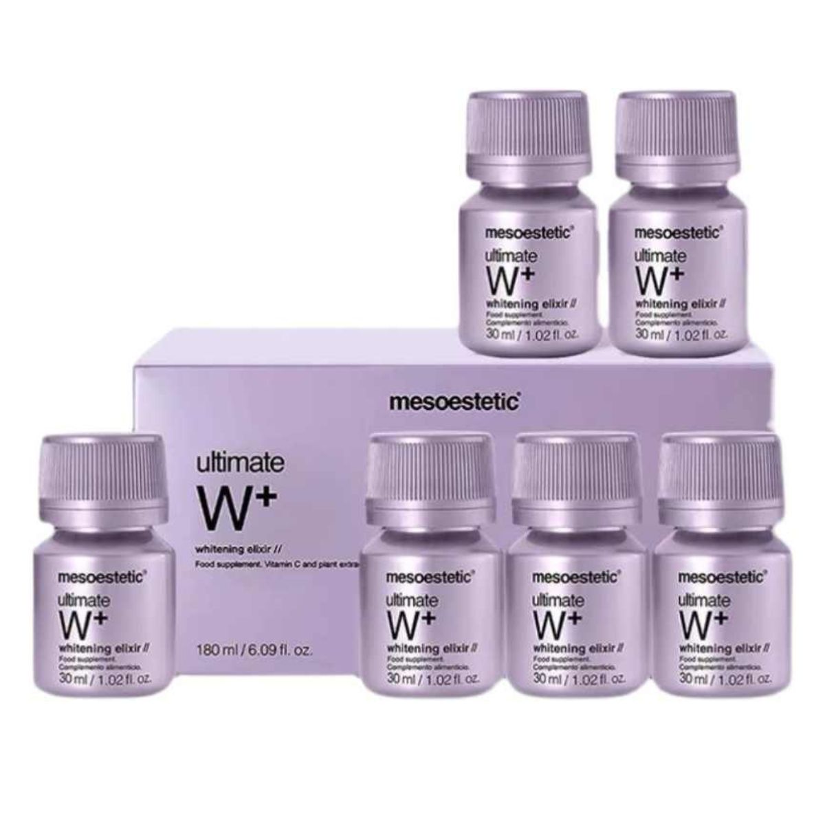 Mesoestetic Ultimate W+ Whitening Elixir Supplement (6 x 30ml)