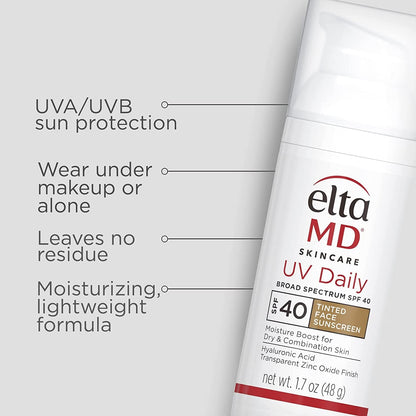 EltaMD UV Daily Broad-Spectrum SPF 40 Tinted Sunscreen DUO