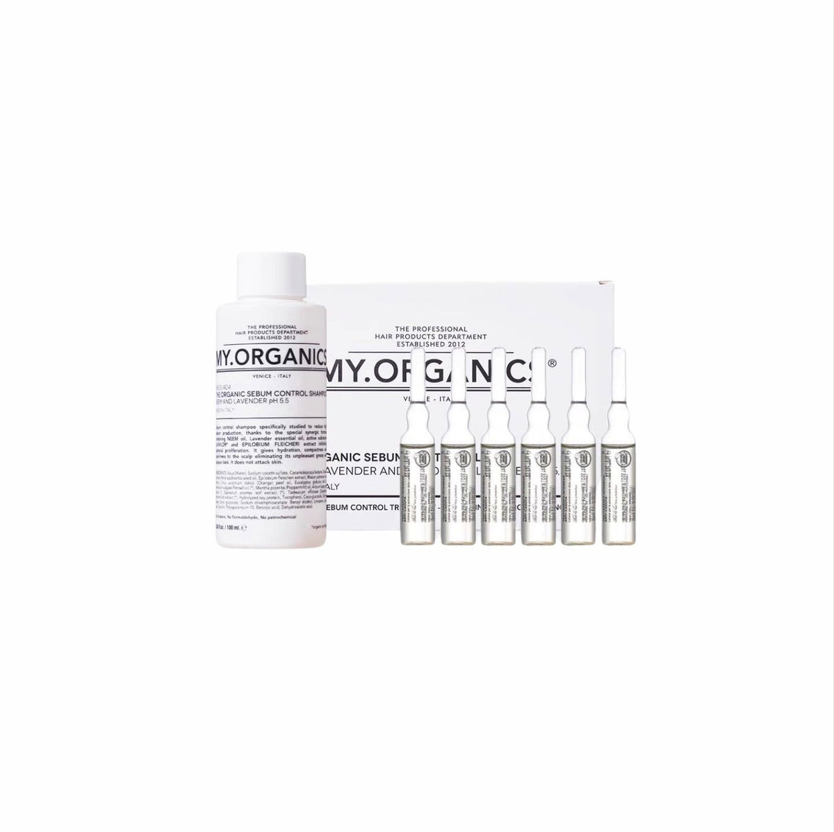 My Organics Sebum Control Elixir (6ml x 6) + Shampoo (100ml x 1)